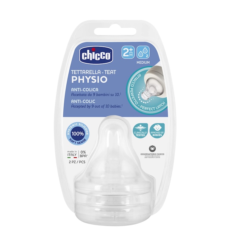 CHICCO Θηλή Σιλικόνης Physio Perfect 5 Μέτρια Ροή 2+ Μηνών 2 Τεμάχια 1 CHICCO Θηλή Σιλικόνης Physio Perfect 5 Μέτρια Ροή 2+ Μηνών 2 Τεμάχια