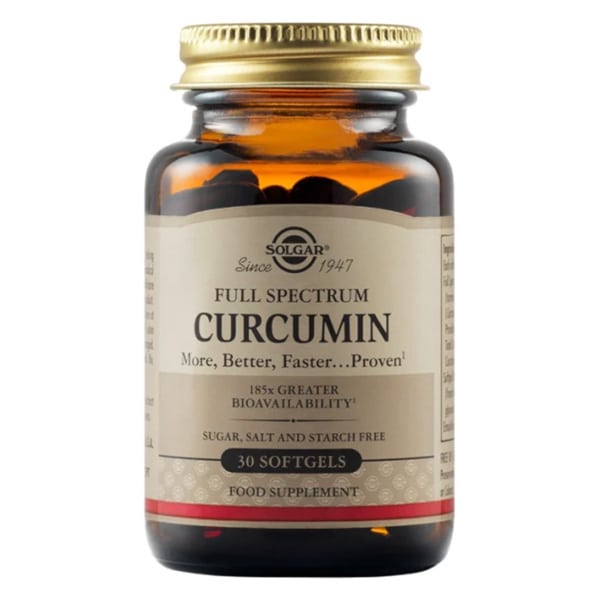 Solgar Full Spectrum Curcumin 30 Μαλακές Κάψουλες 1 Solgar Full Spectrum Curcumin 30 Μαλακές Κάψουλες