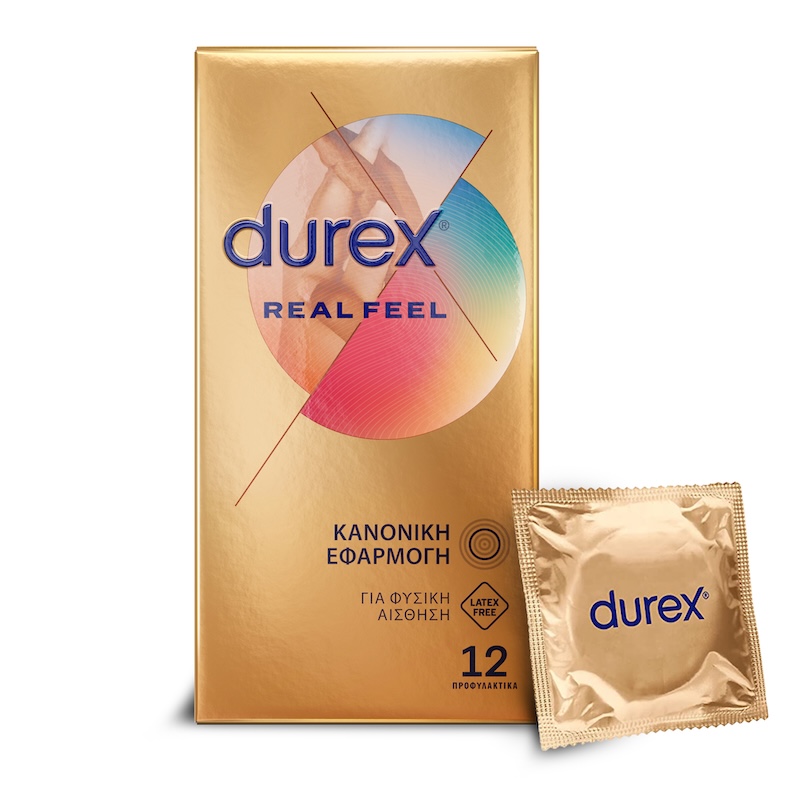 DUREX Προφυλακτικά Real Feel Χωρίς Λάτεξ Κανονική Εφαρμογή 12 Τεμάχια 1 DUREX Προφυλακτικά Real Feel Χωρίς Λάτεξ Κανονική Εφαρμογή 12 Τεμάχια