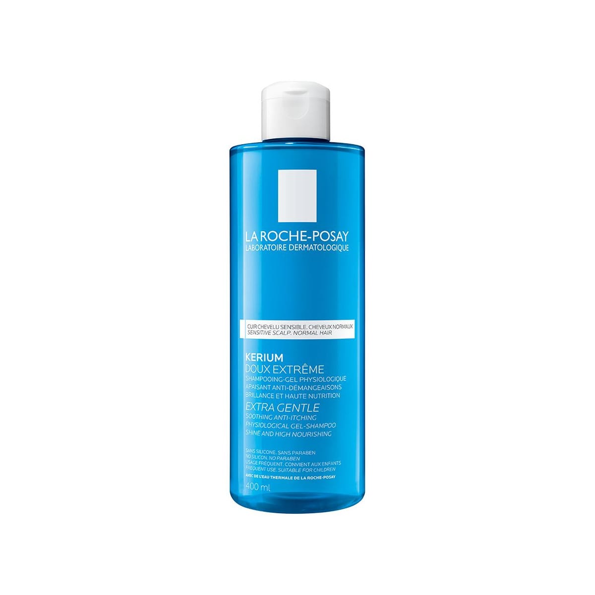 La Roche Posay Kerium Extra Gentle Gel Shampoo Απαλό Καθημερινό Σαμπουάν 400ml 1 3337872414282_EN_01