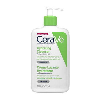 Cerave Hydrating Cleanser Ενυδατική Μη Αφρίζουσα Κρέμα Καθαρισμού για Πρόσωπο και Σώμα με Υαλουρονικό Οξύ,Ceramides και Γλυκερίνη 473ml
