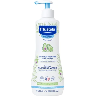 Mustela No Rinse Cleansing Water Νερό Καθαρισμού χωρίς Ξέβγαλμα με Βιολογικό Αβοκάντο 500ml