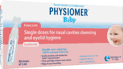 Physiomer Baby Αποστειρωμένες Αμπούλες Φυσιολογικού Ορού 30 x 5ml