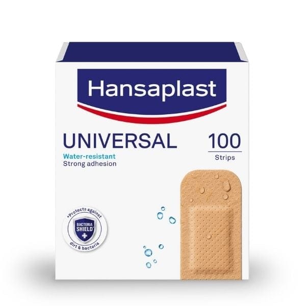 Hansaplast Universal Επιθέματα Πληγών 100 Τεμάχια (3.0x7.2)cm 1 4005800082993