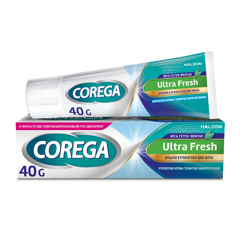 Corega Ultra Fresh Στερεωτική Κρέμα για Τεχνητή Οδοντοστοιχία 40g 1 Corega Ultra Fresh Στερεωτική Κρέμα για Τεχνητή Οδοντοστοιχία 40g