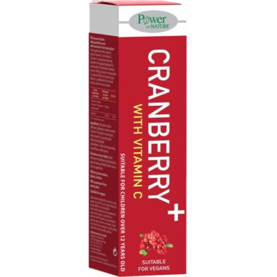 Power οf Nature Cranberry Stevia 20 Αναβράζοντα Δισκία