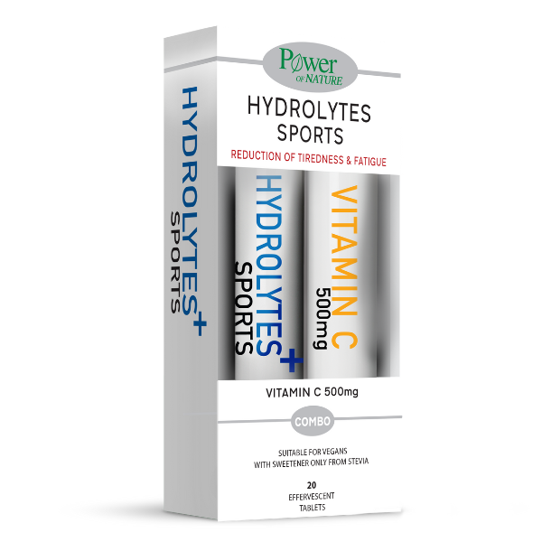 Power of Nature Hydrolytes Sports Stevia 20 Αναβράζοντα Δισκία με ΔΩΡΟ Vitamin C 500mg 20 Αναβράζοντα Δισκία 1 Power of Nature Hydrolytes Sports Stevia 20 Αναβράζοντα Δισκία με ΔΩΡΟ Vitamin C 500mg 20 Αναβράζοντα Δισκία
