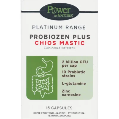 Power of Nature Platinum Probiozen Plus Chios Mastic 15 Κάψουλες