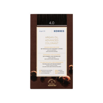 Korres Argan Oil Advanced Colorant 4.0 Καφέ 50ml