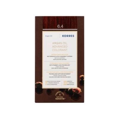Korres Argan Oil Advanced Colorant 6.4 Ξανθό Σκούρο Χάλκινο 50ml