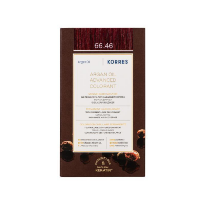 Korres Argan Oil Advanced Colorant 66.46 Έντονο Κόκκινο Βουργουνδίας 50ml