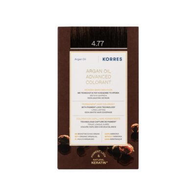 Korres Argan Oil Advanced Colorant 4.77 Σκούρο Σοκολατί 50ml