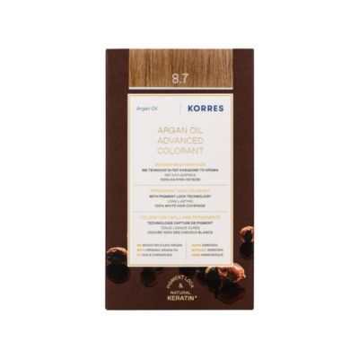 Korres Argan Oil Advanced Colorant 8.7 Καραμέλα 50ml