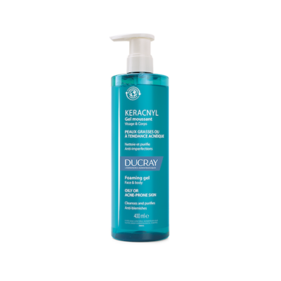 Ducray Keracnyl Αφρίζον Ζελ Καθαρισμού 400ml