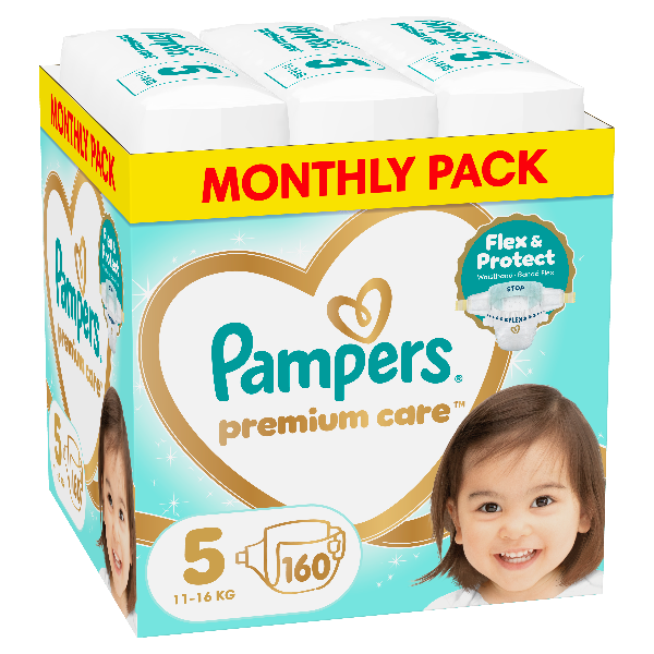 Pampers Premium Care Πάνα Μέγεθος 5 (11kg-16kg) - 160 Πάνες 1 Pampers Premium Care Πάνα Μέγεθος 5 (11kg-16kg) - 160 Πάνες