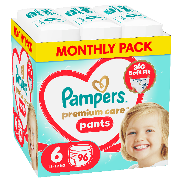 Pampers Premium Care Pants Πάνα-Βρακάκι Μέγεθος 6 (13kg-19kg) - 96 Πάνες-Βρακάκι 1 Pampers Premium Care Pants Πάνα-Βρακάκι Μέγεθος 6 (13kg-19kg) - 96 Πάνες-Βρακάκι