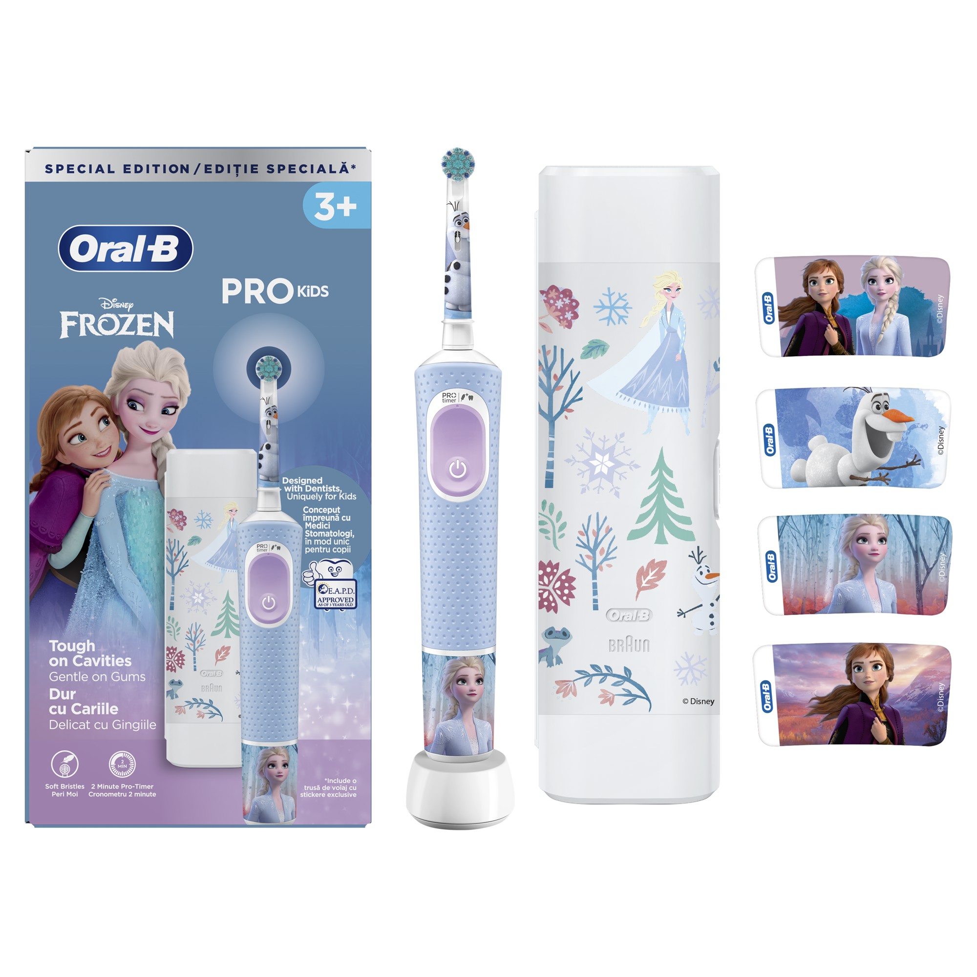 Oral-B Pro Ηλεκτρική Οδοντόβουρτσα Frozen Για Παιδιά 3+ Ετών 6 Oral-B Pro Ηλεκτρική Οδοντόβουρτσα Frozen Για Παιδιά 3+ Ετών - Image 6