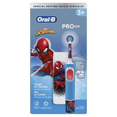 Oral-B Pro Kids Ηλεκτρική Οδοντόβουρτσα Spiderman για Παιδιά 3+ Ετών