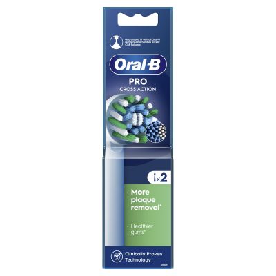 Oral-B Pro CrossAction Ανταλλακτικές Κεφαλές Ηλεκτρικής Οδοντόβουρτσας 2 Τεμάχια