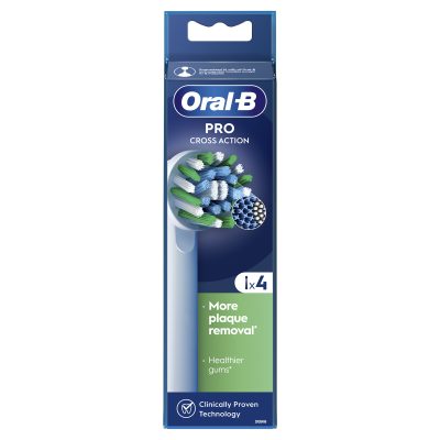 Oral-B Pro CrossAction Ανταλλακτικές Κεφαλές Ηλεκτρικής Οδοντόβουρτσας 4 Τεμάχια