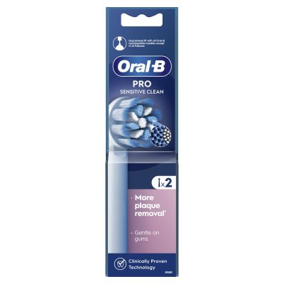 Oral-B Pro Sensitive Clean Ανταλλακτικές Κεφαλές Ηλεκτρικής Οδοντόβουρτσας 2 Τεμάχια