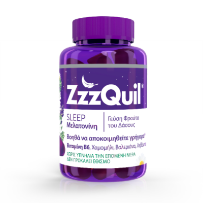 ZzzQuil Sleep Συμπλήρωμα Διατροφής με Μελατονίνη με Γεύση Φρούτων του Δάσους 60 Ζελεδάκια