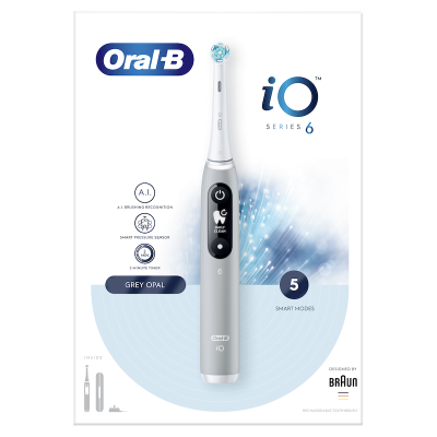 Oral-B iO Series 6 Hλεκτρική Οδοντόβουρτσα Grey Opal