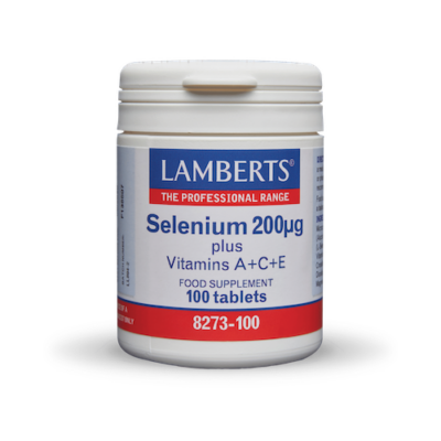 Lamberts Selenium 200μg + Βιταμίνες A, C, E 100 Tαμπλέτες