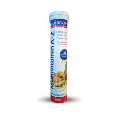 Lamberts Multi Vitamin AtoZ 20 Αναβράζοντα Δισκία Γεύση Μάνγκο και Ανανά