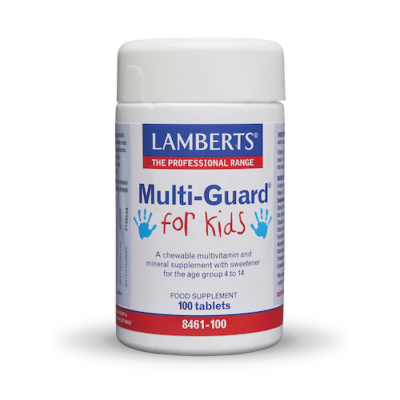 Lamberts Multi-Guard For Kids 100 Μασώμενες Ταμπλέτες
