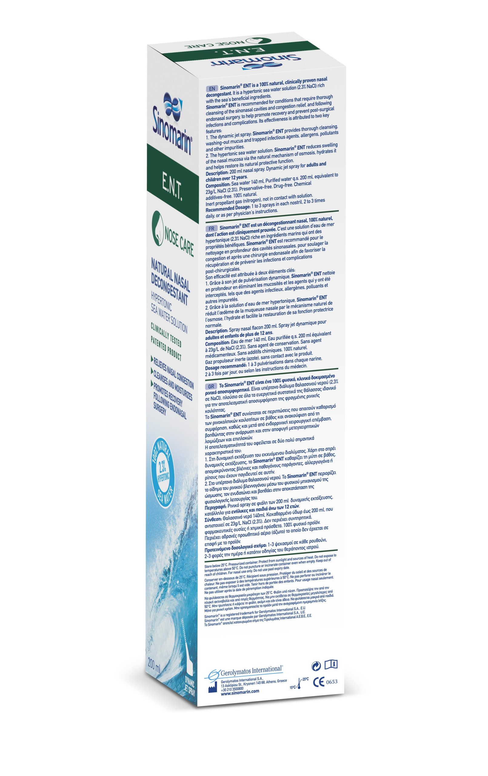 Sinomarin Nose Care ENT 200ml 2 Sinomarin Nose Care ENT 200ml - Image 2