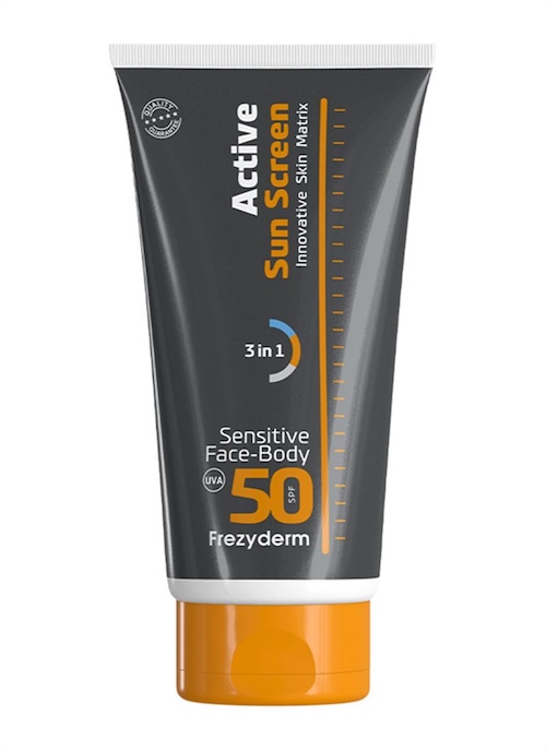 Frezyderm Active Sun Screen Sensitive Face-Body SPF50 150ml 1 Frezyderm Active Sun Screen Sensitive Face-Body SPF50 150ml