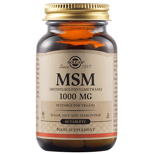 Solgar MSM 1000mg 60 Ταμπλέτες 1 Solgar MSM 1000mg 60 Ταμπλέτες