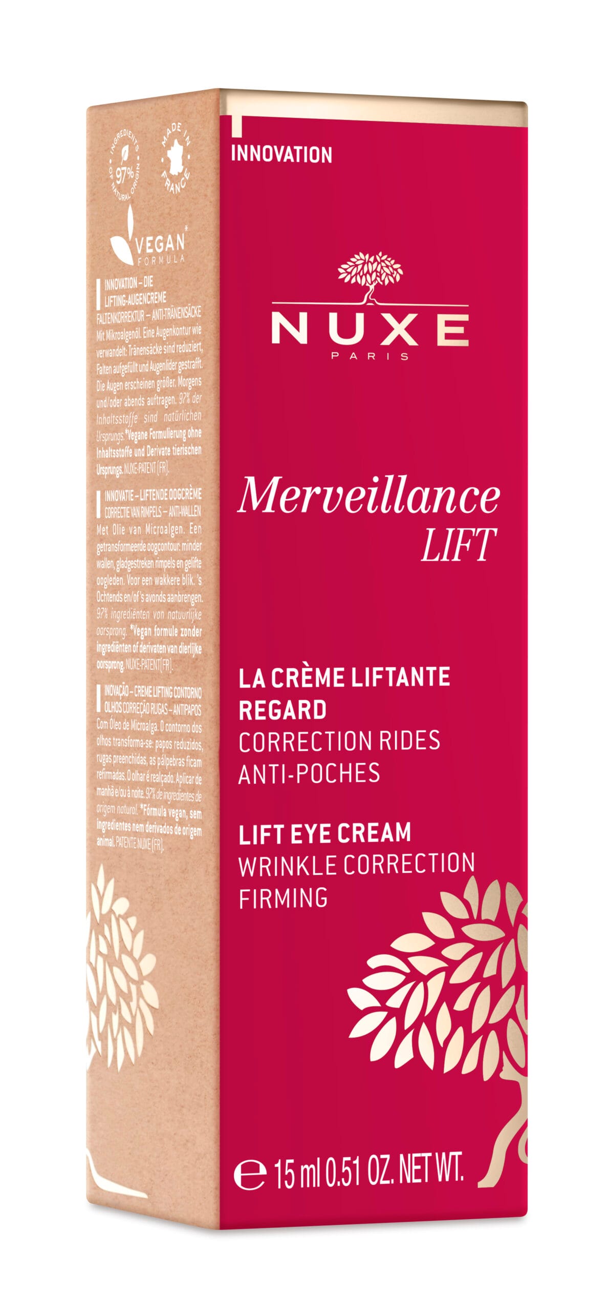 NUXE Merveillance Lift Yeux 15ml 4 NM PACKSHOT ETUI YEUX_RVB