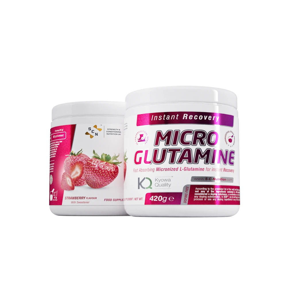 SCN MicroGlutamine Kyowa 420g Γεύση Φράουλα 1 SCN MicroGlutamine Kyowa 420g Γεύση Φράουλα