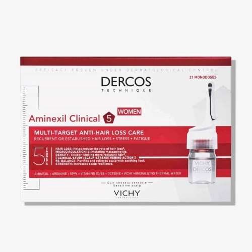 Vichy Dercos Aminexil Clinical 5 21Αμπούλες x 6ml 1 Vichy Dercos Aminexil Clinical 5 21Αμπούλες x 6ml
