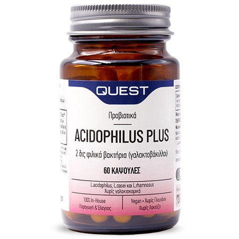 Quest Acidophilus Plus 60 Κάψουλες 1 Quest Acidophilus Plus 60 Κάψουλες