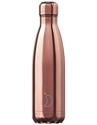 Chillys Ανοξείδωτο Μπουκάλι Θερμός Chrome Rose Gold 500ml
