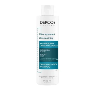 Vichy Dercos Ultra Soothing Σαμπουάν για Ευαίσθητο Τριχωτό & Κανονικά,Λιπαρά Μαλλιά 200ml