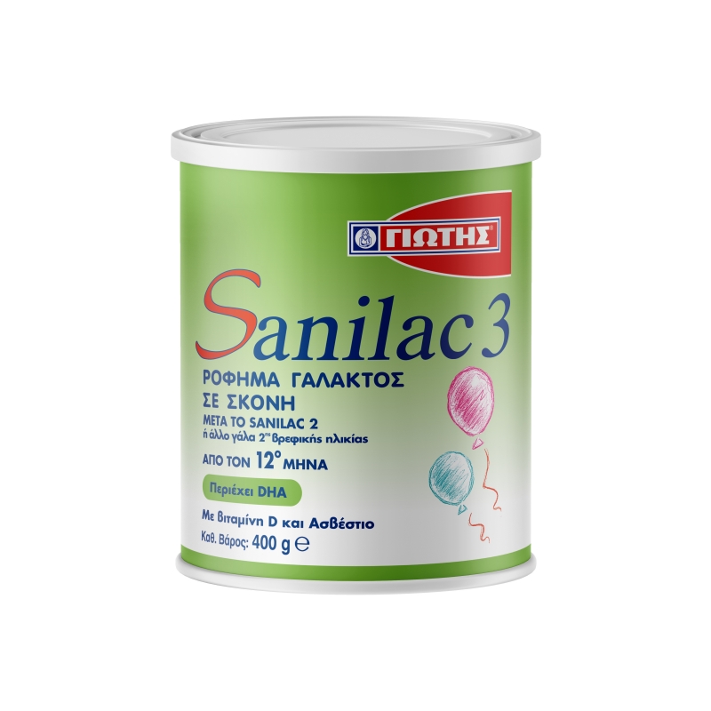 Γιώτης Sanilac 3 Βρεφικό Γάλα 400g 1 Γιώτης Sanilac 3 Βρεφικό Γάλα 400g