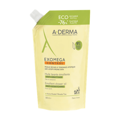 A-Derma Exomega Control Μαλακτικό Έλαιο Καθαρισμού Refill 500ml