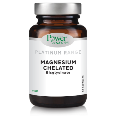 Power of Nature Platinum Magnesium Chelated Bisglycinate 100mg 30 Κάψουλες