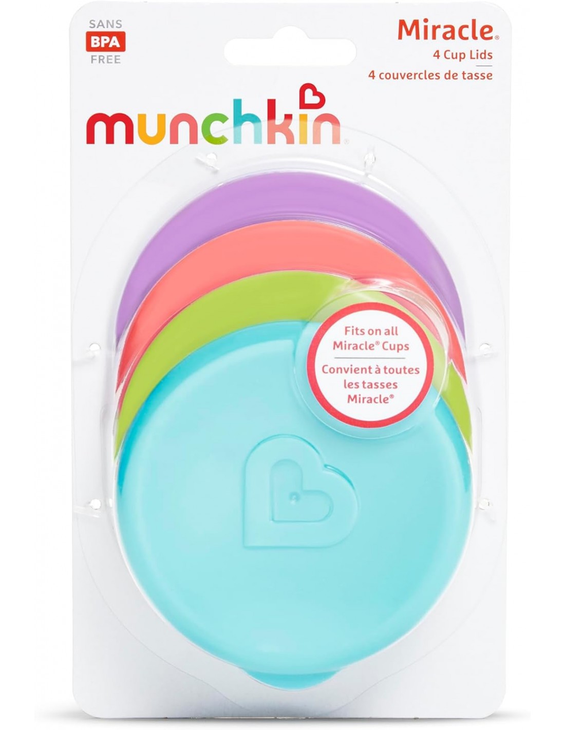 Munchkin Miracle Cup Lids 4 Τεμάχια 2 Munchkin Miracle Cup Lids 4 Τεμάχια - Image 2