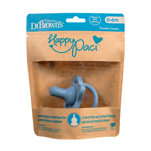 Dr. Brown's HappyPaci Πιπίλα Όλο Σιλικόνη Σιέλ 0-6 Μηνών 1 Τεμάχιο 1 Dr. Brown's HappyPaci Πιπίλα Όλο Σιλικόνη Σιέλ 0-6 Μηνών 1 Τεμάχιο