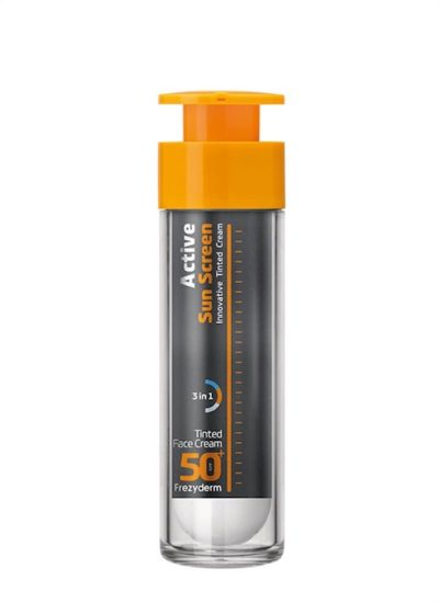 Frezyderm Active Sun Screen Tinted Face Cream SPF50+ 50ml