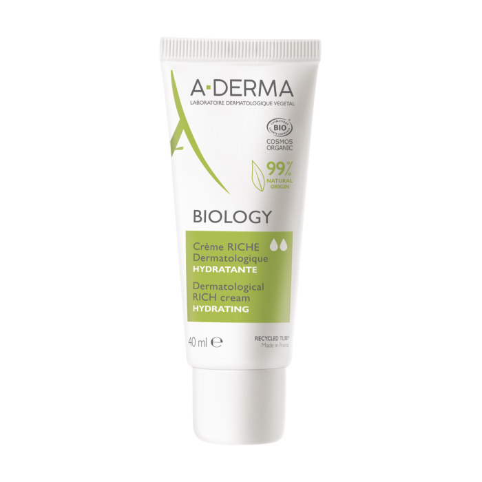 A-DERMA Biology Δερματολογική Εμπλουτισμένη Ενυδατική Κρέμα Προσώπου 40ml 1 A-DERMA Biology Δερματολογική Εμπλουτισμένη Ενυδατική Κρέμα Προσώπου 40ml