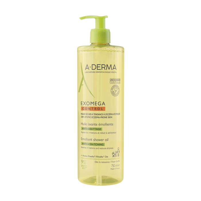A-DERMA Exomega Control Μαλακτικό Έλαιο Καθαρισμού κατά του Αισθήματος Κνησμού 750ml 1 A-DERMA Exomega Control Μαλακτικό Έλαιο Καθαρισμού κατά του Αισθήματος Κνησμού 750ml