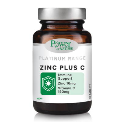 Power οf Nature Platinum Zinc Pluc C 30 Ταμπλέτες