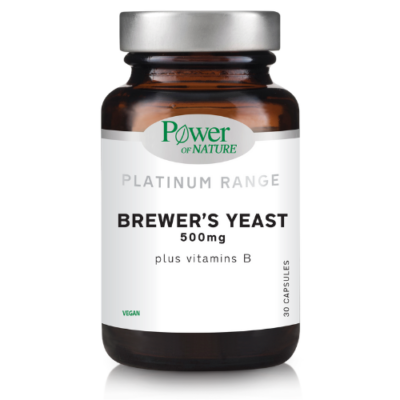 Power of Nature Platinum Brewer's Yeast 500mg 30 Κάψουλες
