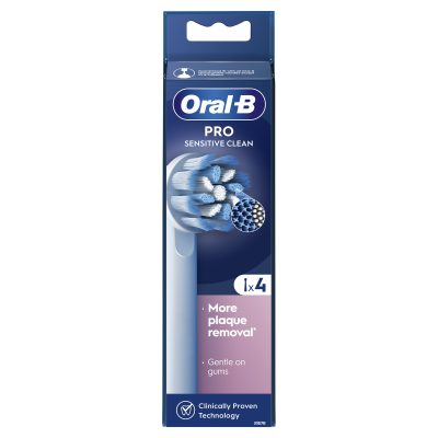 Oral-B Pro Sensitive Clean Ανταλλακτικές Κεφαλές Ηλεκτρικής Οδοντόβουρτσας 4 Τεμάχια
